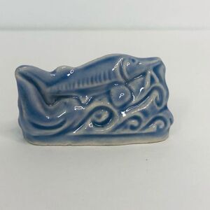 wade whimsy sturgeon fish blue miniature collectible endangered species